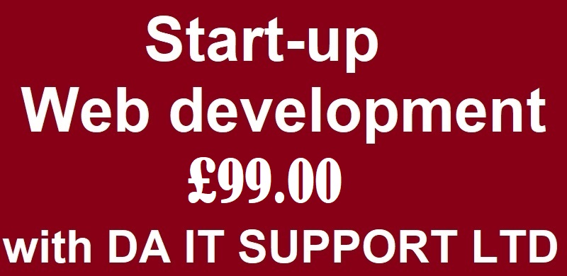  DA IT SUPPORT LTD START-UP WEB DEVELOPMENT OFFER